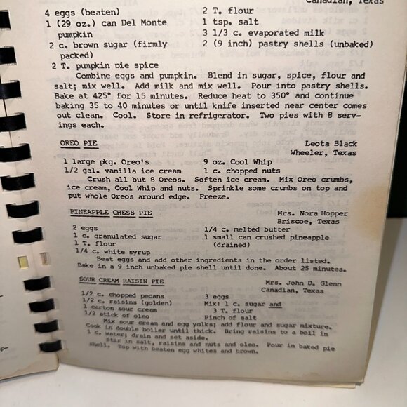 #1114 FRIENDSHIP COOKBOOK ALLISON UNITED METHODIST  1980 TX - Picture 5 of 7